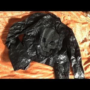 Edgy Soft Leather Jacket Size 4